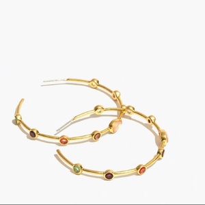 Madewell finespun hoop earrings NWT - never worn